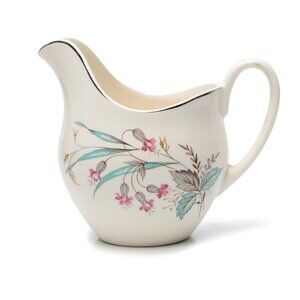 Vintage Johnson Brothers Floral Pastel Creamer Jug England Porcelain MCM 50s